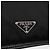Saco Tote PRADA Nylon Couro Preto Prata Auth am12735A - vista 18