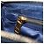 Borsa a spalla Miu Miu Matelassé in pelle blu e oro RR1937 Auth am12690V D'oro - vista 26