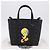 Bolso MCM Vicetos Logogram PVC Leather 2way LOONEY TUNES Black Silver Auth 202523M Negro Plata - vista 12