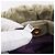 Miu Miu Vitellolux Handtasche Leder 2way Khaki Goldton Auth 206665A - Ansicht 12