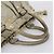 Miu Miu Vitellolux Handtasche Leder 2way Khaki Goldton Auth 206665A - Ansicht 7