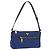 Sac à épaule PRADA Nylon Bleu Or Auth 202491 Doré