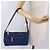 Sac à épaule PRADA Nylon Bleu Or Auth 202491 Doré - vue 29