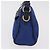 Sac à épaule PRADA Nylon Bleu Or Auth 202491 Doré - vue 4