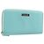 Tiffany & Co. Langbeutel aus Leder Blau Silber Auth 205507A