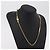 Collana Christian Dior Metal Gold Tone Auth ka6501 - vista 12