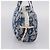 Borsa a mano Christian Dior Trotter Canvas pile Blue Auth 205261 - vista 3