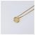 Collana Christian Dior metallo Gold Auth 205462 D'oro - vista 10