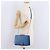 Borsa a tracolla Salvatore Ferragamo Vala Chain in pelle blu e oro autentica 207221V D'oro - vista 24
