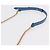 Borsa a tracolla Salvatore Ferragamo Vala Chain in pelle blu e oro autentica 207221V D'oro - vista 8