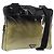 PRADA Shoulder Bag Patent leather Green Silver Auth ep15935A Silvery