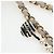 Borsa a tracolla CHANEL Matelasse 25 Chain Canvas White Gold CC Auth 206278SM Bianco D'oro - vista 14
