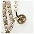 Borsa a tracolla CHANEL Matelasse 25 Chain Canvas White Gold CC Auth 206278SM Bianco D'oro - vista 15