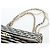 Borsa a tracolla CHANEL Matelasse 25 Chain Canvas White Gold CC Auth 206278SM Bianco D'oro - vista 16