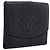 Cartera CHANEL Caviar Skin Black Gold CC Auth 207488 Negro Dorado