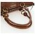 Sac à main Miu Miu en cuir 2way Marron Or Auth 202512A Doré - vue 8