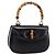 Sac à main GUCCI Bamboo en cuir 2 voies Noir Or 000 926 0633 Auth ep16411V Doré