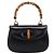 Sac à main GUCCI Bamboo en cuir 2 voies Noir Or 000 926 0633 Auth ep16411V Doré - vue 13