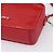 Miu Miu Schultertasche Leder Pailletten Rot Silber Auth 167643A - Ansicht 15