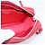 Miu Miu Schultertasche Leder Pailletten Rot Silber Auth 167643A - Ansicht 20