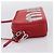 Miu Miu Schultertasche Leder Pailletten Rot Silber Auth 167643A - Ansicht 3