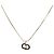 Christian Dior Halskette Metall Goldfarben Auth 206830