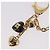 LOUIS VUITTON Bijoux Sac Cool Charm Metal Gold Tone M65757 LV Auth ka6498V - vista 10