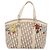 Christian Dior Trotter Canvas Handtasche Beige Silver Auth 201379M Silber - Ansicht 13