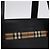 BURBERRY Nova Check Handtasche Leder Black Beige Auth BA16132 Schwarz - Ansicht 17
