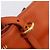 Saco Tote Miu Miu em Couro 2way Laranja Tom Dourado Auth BA16090 - vista 10