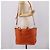 Saco Tote Miu Miu em Couro 2way Laranja Tom Dourado Auth BA16090 - vista 28
