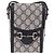 Bolsa de Ombro GUCCI GG Supreme PVC Navy Silver 625615 Auth ka6531V Prata Azul marinho - vista 13