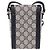Bolsa de Ombro GUCCI GG Supreme PVC Navy Silver 625615 Auth ka6531V Prata Azul marinho - vista 2
