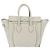 Céline CELINE Luggage Mini Shopper Hand Bag Leather Ivory Silver Auth LN052V Argento Crudo - vista 2