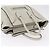 Céline CELINE Luggage Mini Shopper Hand Bag Leather Ivory Silver Auth LN052V Argento Crudo - vista 6