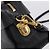 Borsa a mano Miu Miu con fiocco frontale in pelle 2way Black Gold Auth am12684V Nero D'oro - vista 19