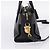 Borsa a mano Miu Miu con fiocco frontale in pelle 2way Black Gold Auth am12684V Nero D'oro - vista 3