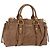 Bolsa de mão Miu Miu em couro 2way Bege Dourado Auth 167654SAM