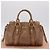 Bolsa de mão Miu Miu em couro 2way Bege Dourado Auth 167654SAM - vista 12
