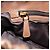 Bolsa de mão Miu Miu em couro 2way Bege Dourado Auth 167654SAM - vista 25