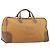 Bolsa Boston LOEWE em couro bege dourado autêntica bs37201