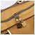 Bolsa Boston LOEWE em couro bege dourado autêntica bs37201 - vista 10