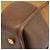 Bolsa Boston LOEWE em couro bege dourado autêntica bs37201 - vista 15