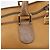 Bolsa Boston LOEWE em couro bege dourado autêntica bs37201 - vista 17