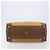 Bolsa Boston LOEWE em couro bege dourado autêntica bs37201 - vista 5