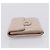 Cartera CHANEL Matelasse de piel de cordero beige y plata CC Auth 205317 - vista 3