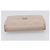 Cartera CHANEL Matelasse de piel de cordero beige y plata CC Auth 205317 - vista 5