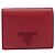 PRADA Bifold Wallet Saffiano leather Red Gold Auth 205224A Golden - view 13