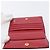 PRADA Bifold Wallet Saffiano leather Red Gold Auth 205224A Golden - view 19