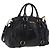 Miu Miu Handtasche Leder 2way Schwarz Gold Auth 167716SAM Golden